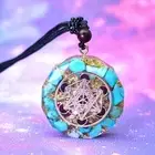 New Style Orgonite Natural Crystal Seven Chakra Pendant Necklace Jewelry Gif_cd