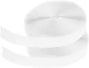 BEBEMOKO 2 Rolls Hook and Loop Tape for DIY Projects and Adhesive Strips for Sewing Bags Clothes and Crafts Durable and Versatile Fasteners for Home Use
