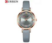 CURREN New Leather Watch Women Watches Ladies Creative Quartz Bracelet Wristwatches Female Waterproof Clock Relogio Feminino