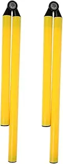 2pcs Soccer Agility Poles Training Sign Rods Durable Material for Football Basketball Training for Outdoor Use