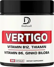 7in1 Vertigo Supplement 9200mg added Vitamin B1, Vitamin B6, Vitamin B12 (Methylcobalamin), Ginkgo Biloba & More - 60 Capsules for Brain, Heart & Immune Health