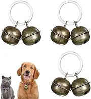 3 Set Loud Cat and Dog Bells Pet Tracker Bells Dog Bells for Collar Pet Tracker for Cats Bell Pets Collar Charm Pendant Bells for Dogs Cats Harness Training, One Size, Alloy, No Gemstone