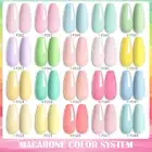 LILYCUTE 7ml UV Gel Nail Polish Macaroon Colors Glitter Soak Off Manicuring Gel