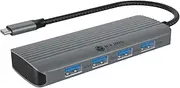 ICY BOX USB-C Docking Station (6-in-1) with 1x HDMI (4K 60HZ), 4X USB 3.2 (Gen 1) HUB, 100W Power Delivery, Aluminium, Plug & Play, Windows & macOS, IB-DK4022a-CPD