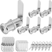 Cabinet Locks with Keys, Long Cam Locks Keyed Alike, Cabinet Cam Lock Set for Cabinets RV Storage Locks Tool Box Lock