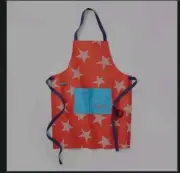 Grilling Cooking Apron Patriotic Summer Red White Blue Sun Squad One Size NEW