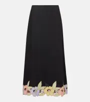 [Rixo] Rixo Serano cutout linen-blend top AU 8 black