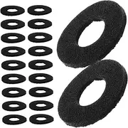 100pcs Car Door Buckle Car Door Collision Protection Noise Pads for Walls Car Door Shock Anti-shock Pad Car Door Shock Absorber Cabinet Door Replacement Damping Pad Black Sponge