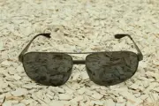 Authentic B. PERREIRA Sunglasses STIRLING 63 TITANIUM Col Gunmetal Polarized