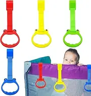 ccuzs Baby Pull Up Bar Pull Up Ring Box | 4 Pieces Unscented Cartoon Pull Up Rings | Cloypen Ergonomic Accessories, Nursery Furniture, Litter Box and User Decorations