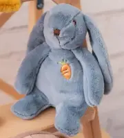 BLUE BUNNY sitting plush rabbit soft toy gifts child decoration hamper new baby