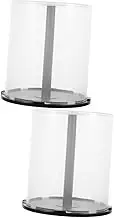 ERINGOGO 2pcs DVD Storage Box Capacity CD Storage Container Portable Plastic Holder for Up to Discs Material Space Saving Design for Easy Organization and Accessibility