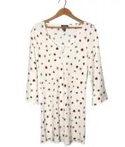 MODCLOTH | Swarming in Ladybugs White Mini A-Line Dress size Medium {NEW}