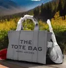 Auth NWT Marc Jacobs Women’s The Leather Small Tote In Wolf Gray Color NEW