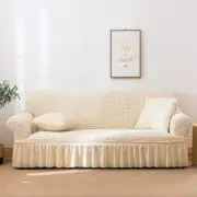 NNEDSZ Elastic sofa cover wax white (190-230cm)