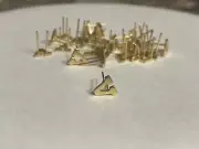 One Gold “V” Ribbon/Medal Attachment Device For Valor!!