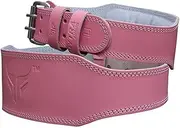 Mytra fusion weightlifting belt leather gym belt bodybuilding women girls pink deadlift squat