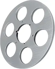 VELATEMOR Empty Take -up Roll, 6 Holes 1/4 10.5 Inch Empty Band Rolls Universal High -Strength for The Role of The Adhesive Tape Players (Silver)
