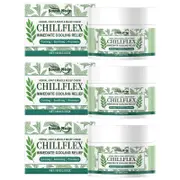 Herbal joint & Muscle Relief Massage cream CHILLFLEX immediate cooling relief Non-Greasy Menthol Gel for Joint Pain Relief 3pcs