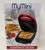 Nostalgia My Mini Personal Electric Sandwich Maker Red Brand NEW - Free Shipping