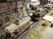 HO Roco Minitanks 15th Panzer Army Tank Car with Soldiers A1952 Custom Detail