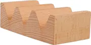 Cabilock Wooden Taco Holder and Sushi Stand Multi Functional Serving Tray for Restaurants Parties and Family Dinners Elegant Display for Sushi Snacks and Desserts