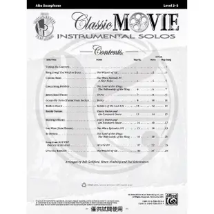 【Kaiyi Music 凱翊音樂】Classic Movie Instrumental Solos Alto Sax Book & CD