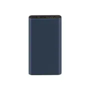 Power Bank 3 10000mAh Upgrade with 3 USB Output Supports Two Way Quick Charge 18W Max Powerbank For Smart - Black