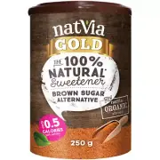 Natvia Gold Natural Sweetener Organic Stevia Brown Sugar Alternative 250g