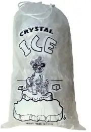 10 LBS Commercial Ice Bags Drawstring-400ct