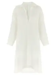[Issey Miyake] Issey Miyake-Hempen Gonne Bianco-Donna 2