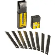 9mm Snap Off Blades, 50 Blades (650 Segments) ABB-50B - Ultra-Sharp Black Uti...