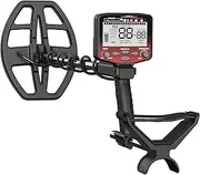 [DR.ÖTEK] Metal Detector for Adults Professional, Waterproof Gold Detector with Strong Anti-Interference, Disc&Notch Mode, Higher Accuracy, 5 Modes, 12" IP68 Coil Metal Detectors, Red