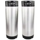2 x 19 L litre Brand new Ball Lock 304ss Stainless Steel Keg Home Brew FP