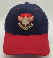 NWT Captain Marvel Navy Blue YOUTH CultureFly Snapback Hat Cap Comic Superhero