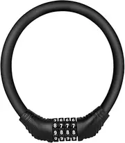 BELLIFFY Bike Chian Lock Password Padlock Portable for Bicycles Black No Key Required High Security
