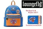 LOUNGEFLY NBA Patch Icons New York Knicks Wallet & Mini Backpack SET! NEW!