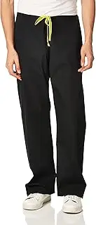 [WonderWink] Men's Tall The Papa Unisex Seamless Scrub Pant, Black, Large Tall