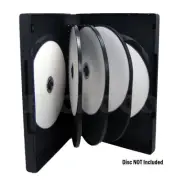 60 ct Multi 8 Disc CD DVD Black Case Movie Game Box 27mm Wholesale Bulk