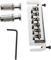 UPKOCH 1 Set Electric Guitar Metal Bridge Tailpiece Part High-precision and Convenient Guitar Part for Enhanced Sound and Easy Adjustment