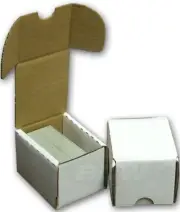 (50x) BCW 100 CT COUNT Corrugated Cardboard Storage Box-Sport Trading Card Boxes