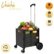 Grocery Shopping Picnic Trolley Cart Foldable Universal Wheels Casters Chichi