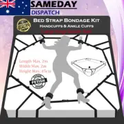 Under Bed System Restraint Strap Bondage Kit Fetish Ankle Handcuffs BDSM Sex Toy