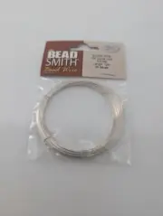 Beadsmith GERMAN Craft Silver Bead Wire 24 Gauge Copper Core