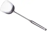 BRIGHTFUFU 304 Stainless Steel Wok Turner Spatula Ergonomic Heat Resistant Kitchen Utensil for Stir Frying and Serving for Nonstick Cookware and Easy Cleaning