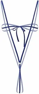 [Generic] Women Slingshot Micro Mini Swimsuit Strappy Floral One Piece Swimwear Sexy See Thru Bikini Set