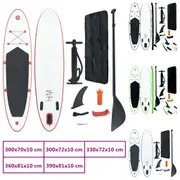 Stand Up Paddle Board Set SUP SurfBoard Adjustable Board Inflatable vidaXL