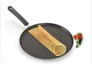 Tanish Trading 290mm Non-Stick Aluminum Dosa Tawa – 2.4mm Thick Indian-Style Flat Pan for Roti, Dosa, Pancake, and Paratha