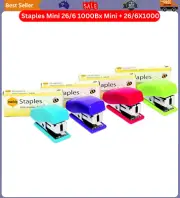 MARBIG(R) 975428 Stapler & Staples Mini 26/6 1000Bx Mini + 26/6X1000 Staples AU
