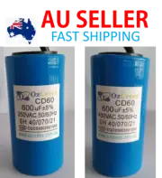 600uF 250VAC / 450VAC CD60 AC Motor Capacitor Starting Run Capacitor - AU Stock